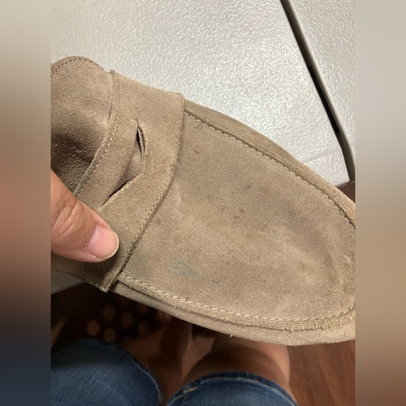 Wolf & shepherd tan suede loafers men’s size 12.5 preppy casual business casual - Picture 11 of 11